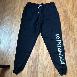 Pimpinjoy Black Jogger Pants from The Shop Forward